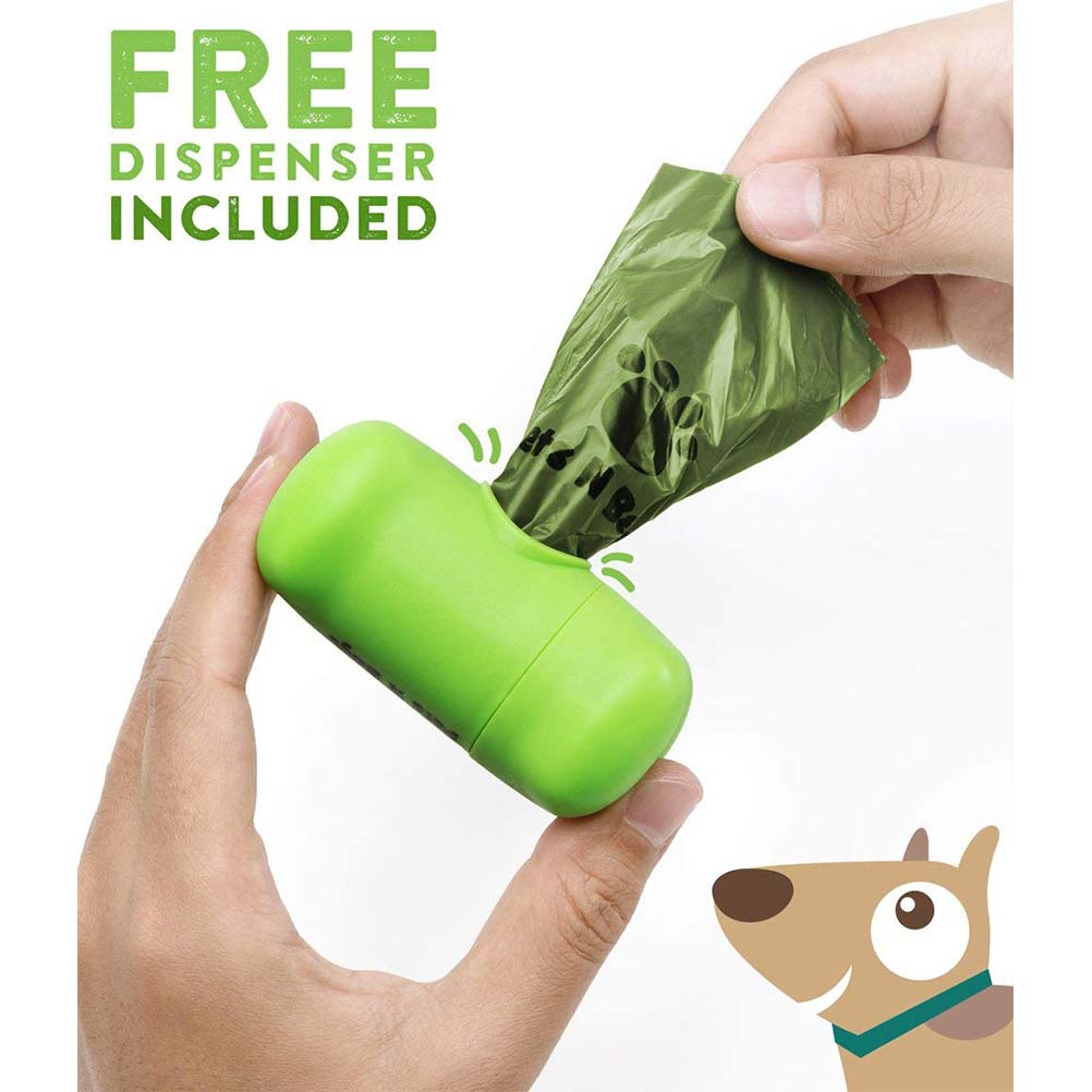 4 Biodegradable Dog Waste Poop Bags